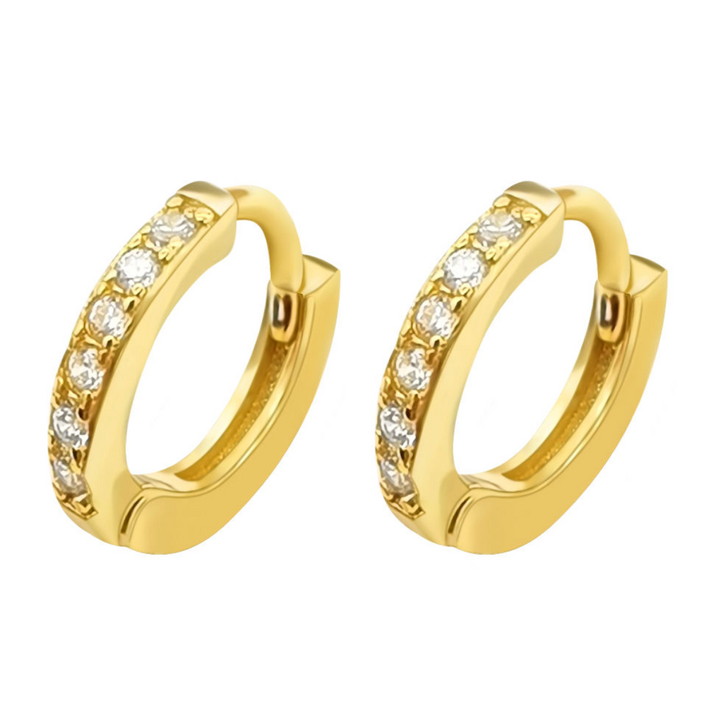 Classic Pavé Huggie Hoops