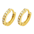 Classic Pavé Huggie Hoops