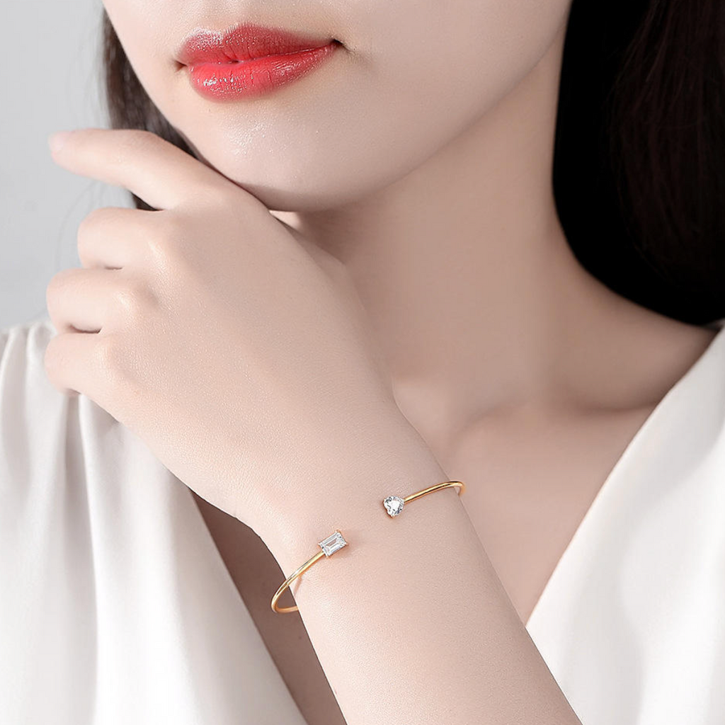 Clarity Duo Open Cuff Bangle