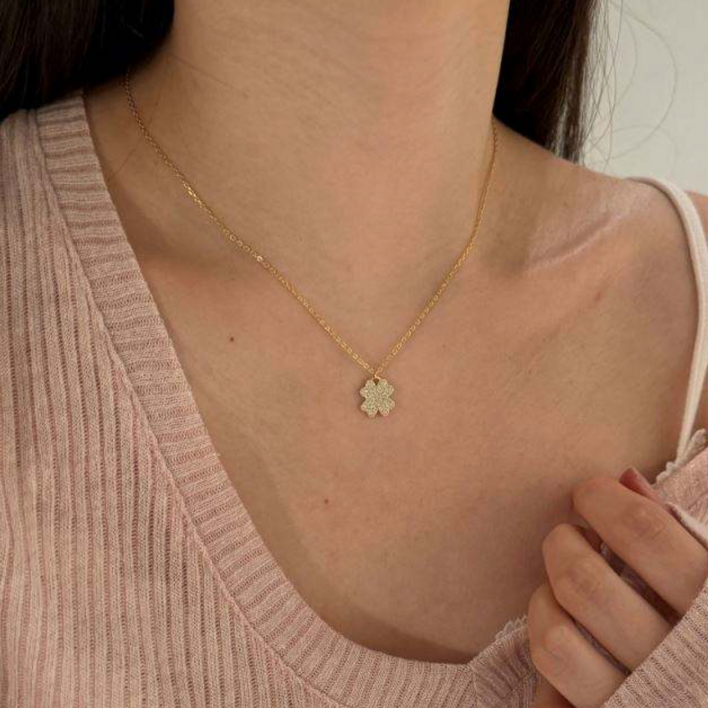 Pavé Fortune Clover Pendant