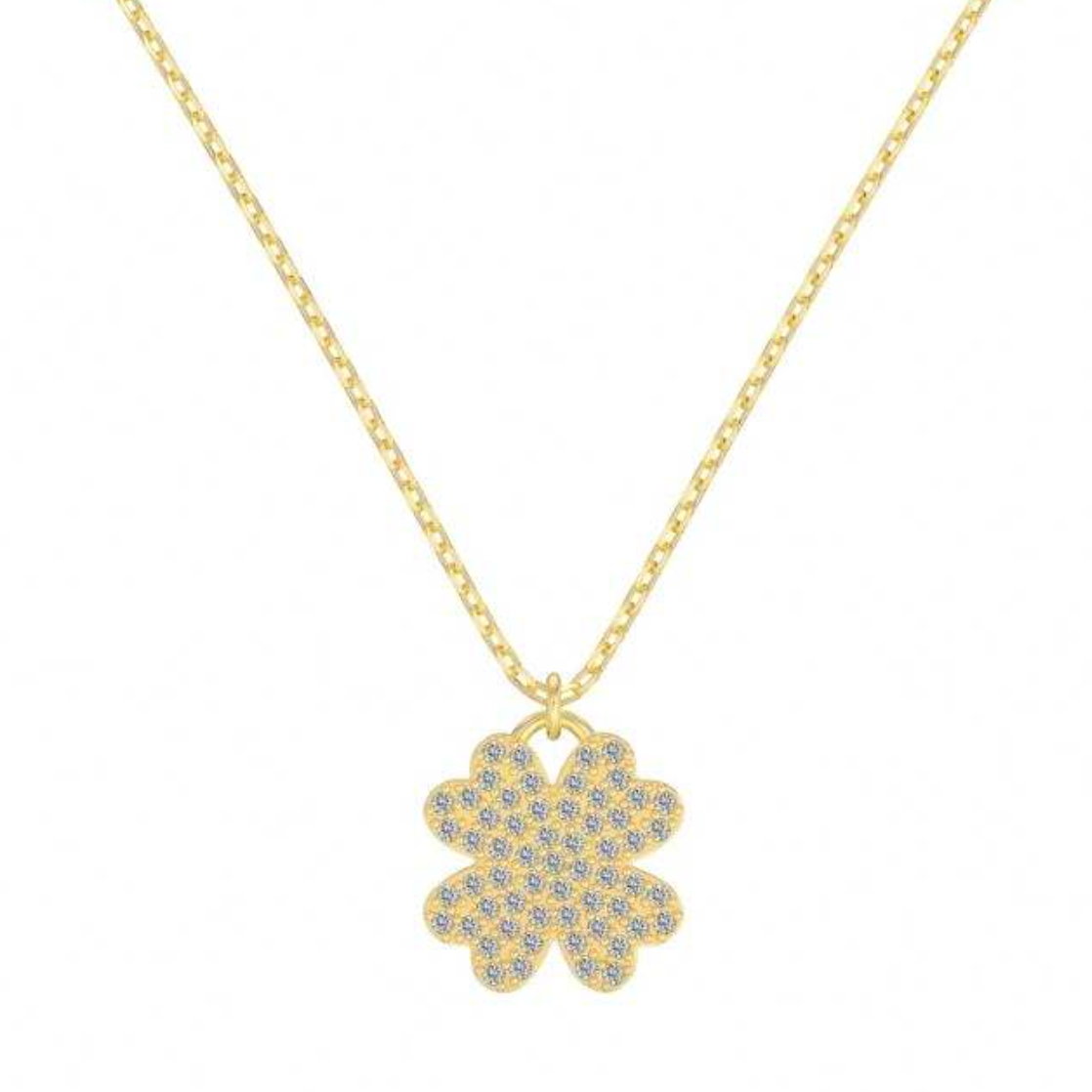 Pavé Fortune Clover Pendant