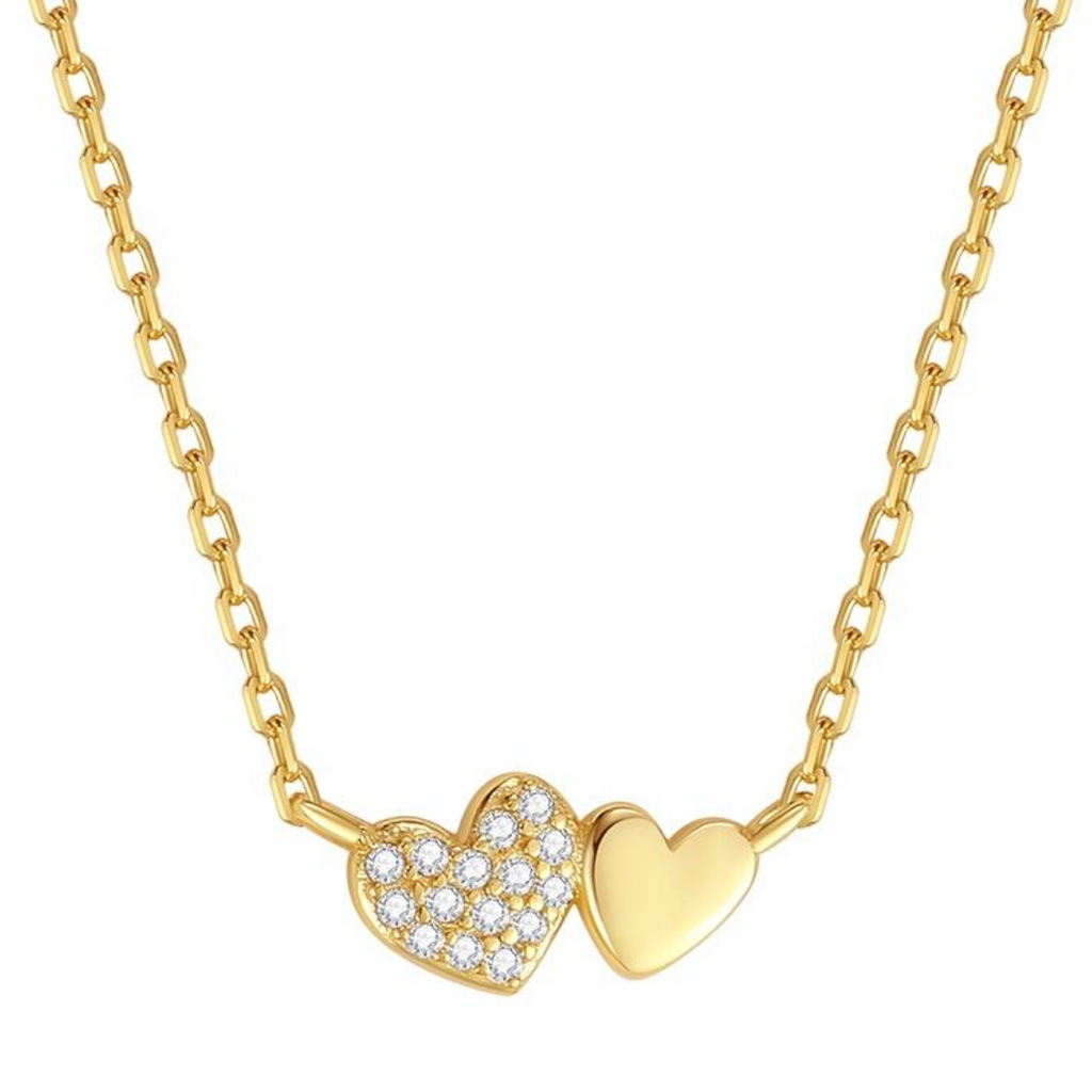 Amare Interlocking Heart Necklace