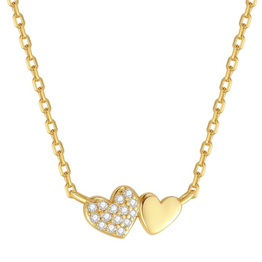 Amare Interlocking Heart Necklace